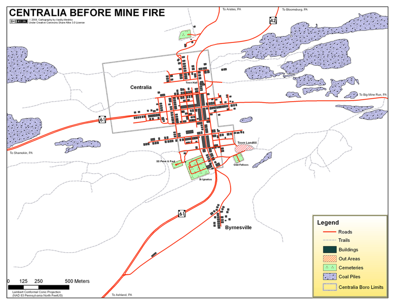 Mapa antes del incidente. Wikimedia Commons